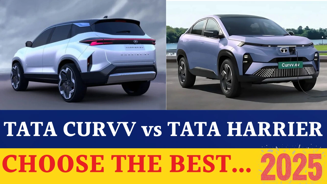 Tata Curvv EV Top Trim vs Harrier EV Base